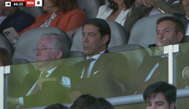 A reação de Rui Costa ao bicampeonato do Sporting