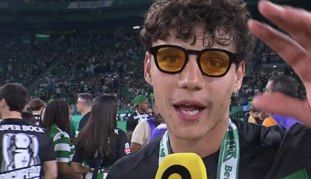 Eduardo Quaresma provocou Rúben Amorim durante os festejos do bicampeonato do Sporting (Video)