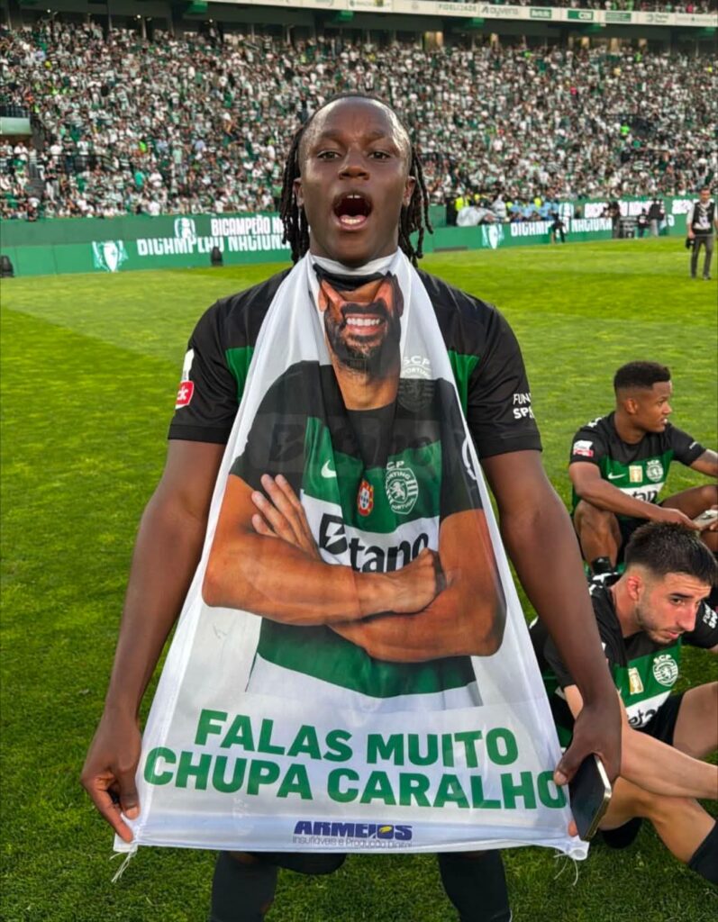 Quenda provocou o Benfica nos festejos do título “falas muito chupa car…”
